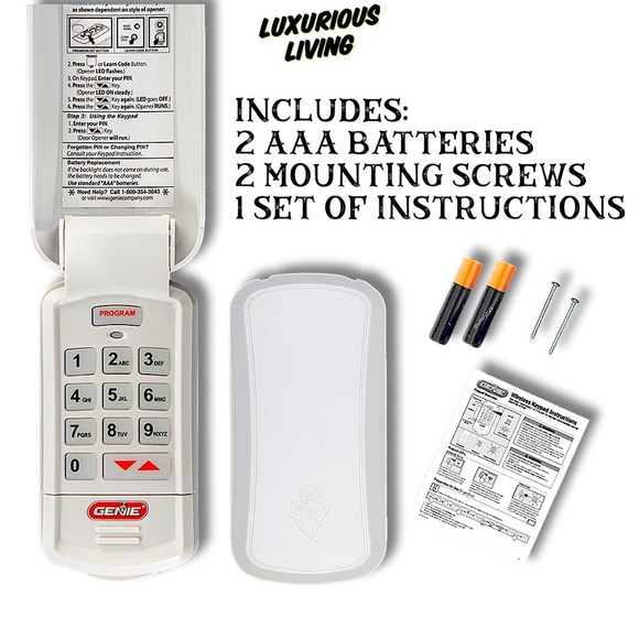 THE GENIE COMPANY Wireless Keyless Entry Keypad GK-R - Picture 5 of 6